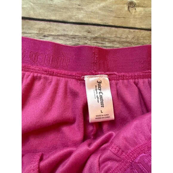 JUICY COUTURE Velour OG Bling Tracksuit Pants Pink Party Women’s L - Picture 6 of 8